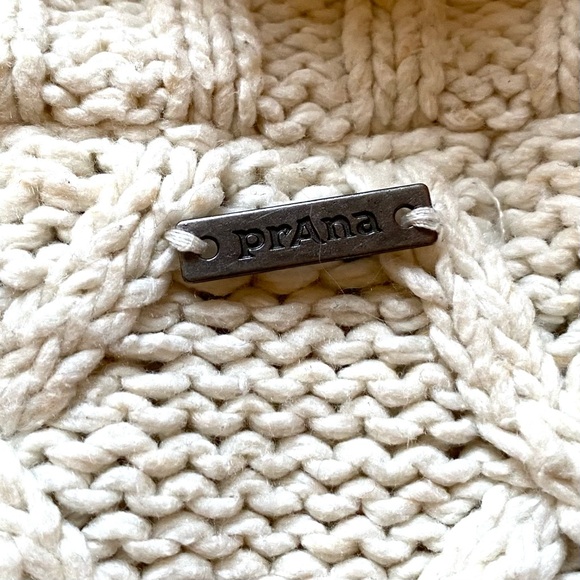 PRANA Delaney Cable Knit Fisherman Knit Long Line Sweater Coat S - Picture 7 of 12